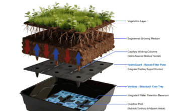 HT-5020 Green Roof Tray System Simplifies Sustainable Urban Building Landscapes