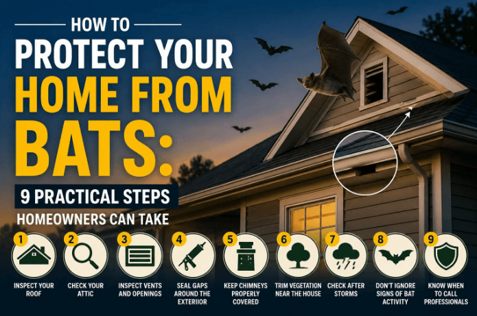 How to Protect Your Home From Bats: 9 Practical Steps Homeowners Can Take